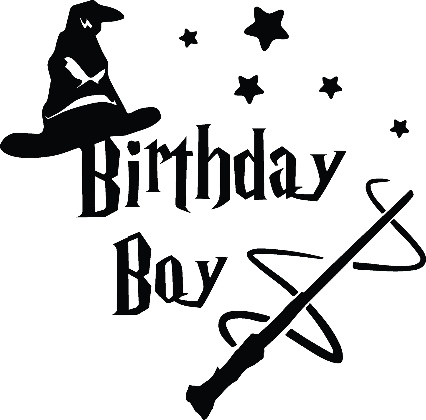 Birthday Boy SVG | 2 Files | Wizard Magical Digital Download | Birthday Wizard Svg | Birthday shirt svg | Boy Birthday Shirt Svg