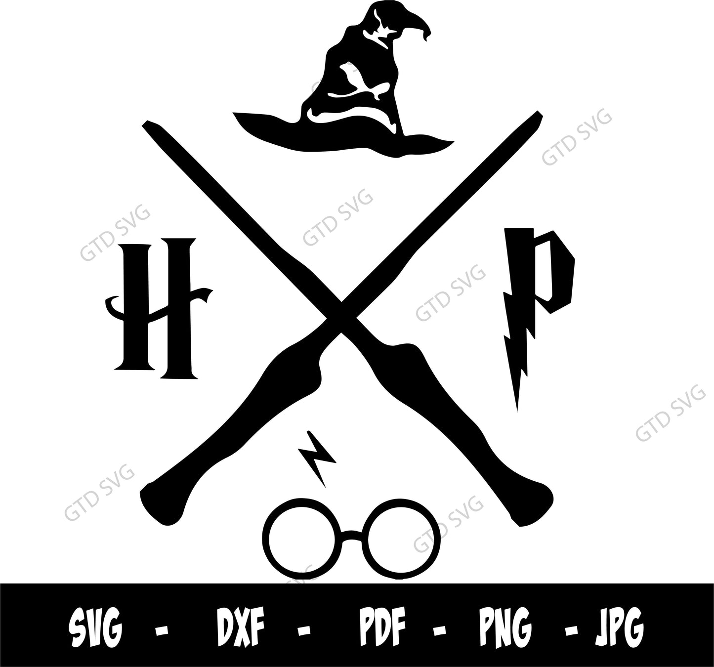 Magic Wand SVG, HP Magic Wand Svg, HP svg, Wand SVG, Witch and Wizard svg, Magic Wand Symbol svg, Fantasy wizard svg, Universal studio svg