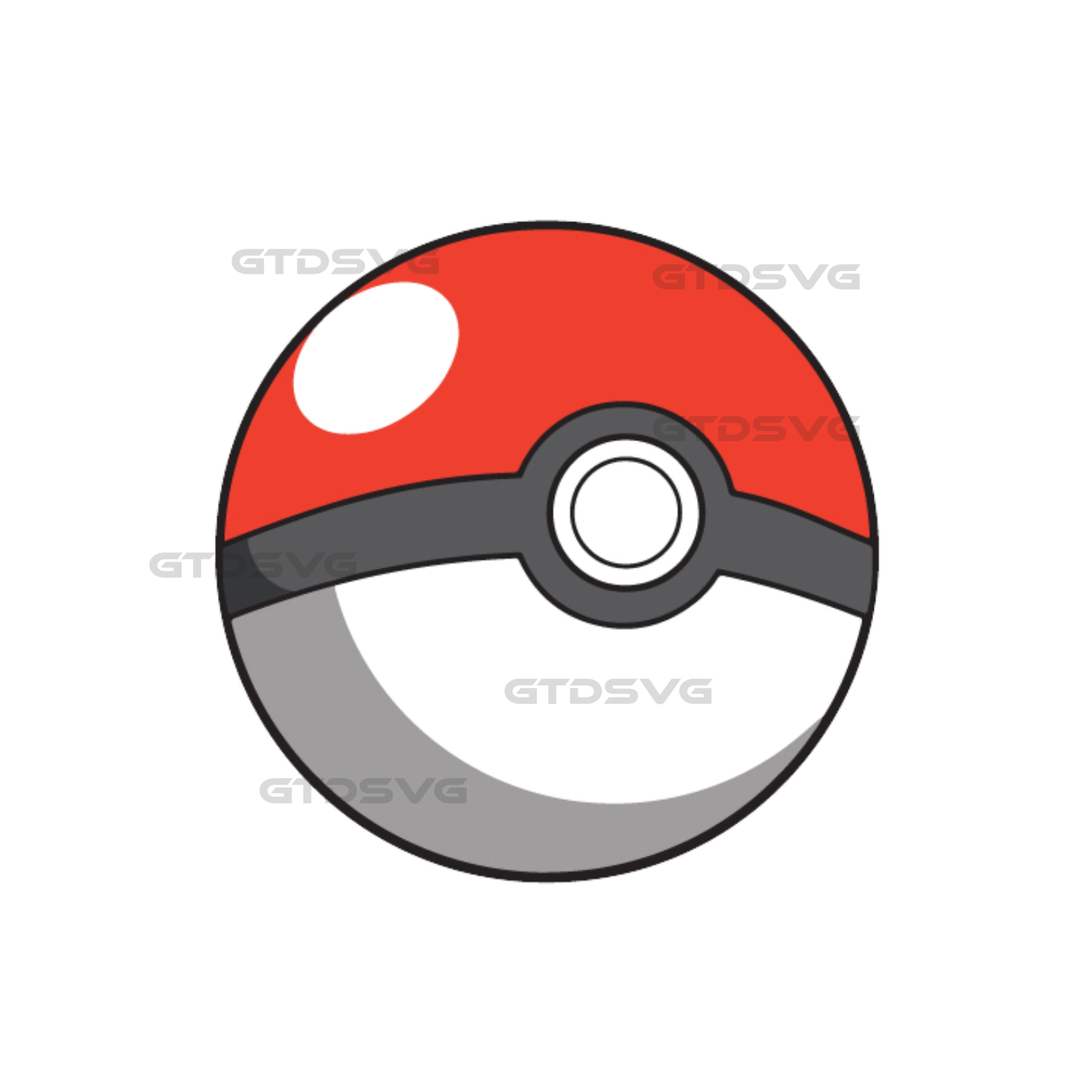 Pokemon Pokeball SVG PNG EPS, Pokeball Clipart, Files For Cr