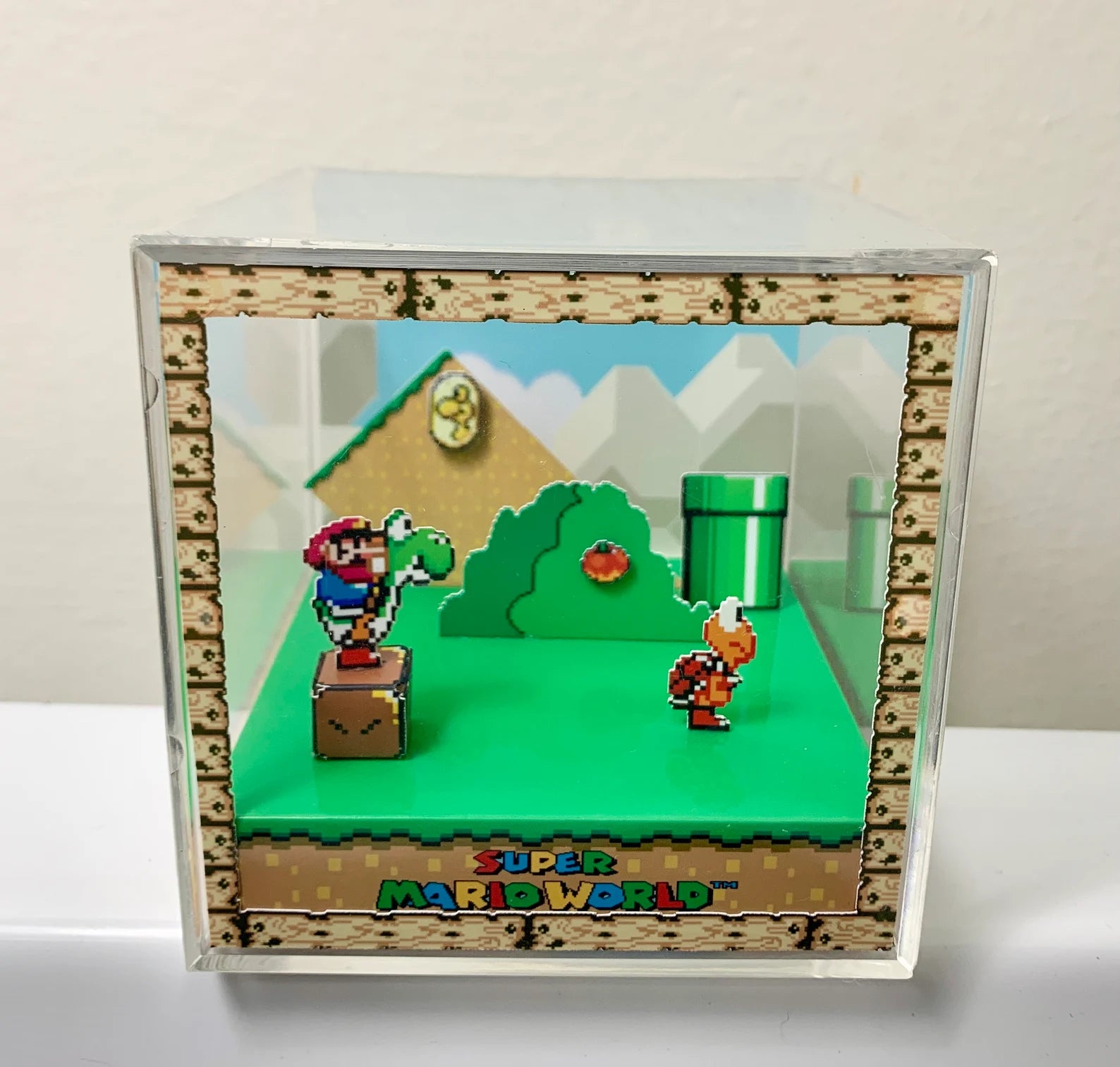 Super Mario Bros Cube Diorama 