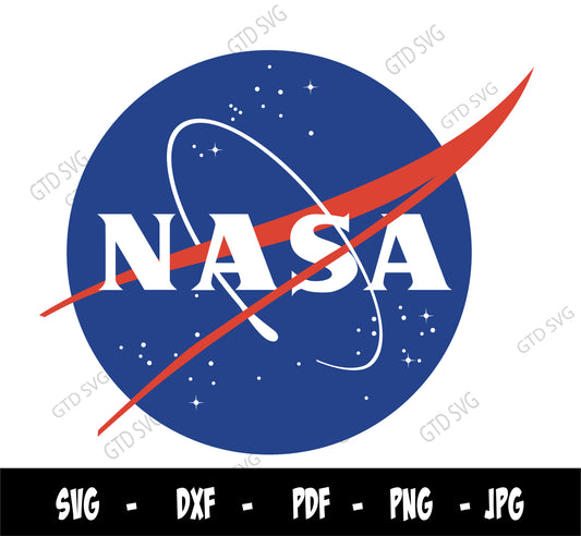 NASA Svg, Nasa Logo Svg, NASA Circle Logo, 3 Color Layered SVG, Cricut File Svg, Nasa Cut File, Nasa Vector , clipart Space Science